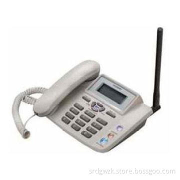 White CDMA wireless home phone with SIM card , FM wireless